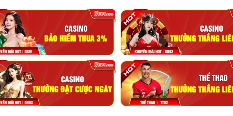 Khuyến mãi casino tại J88